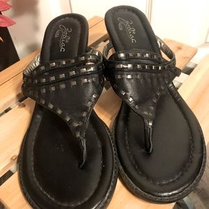 Zodiac Wedge Sandals